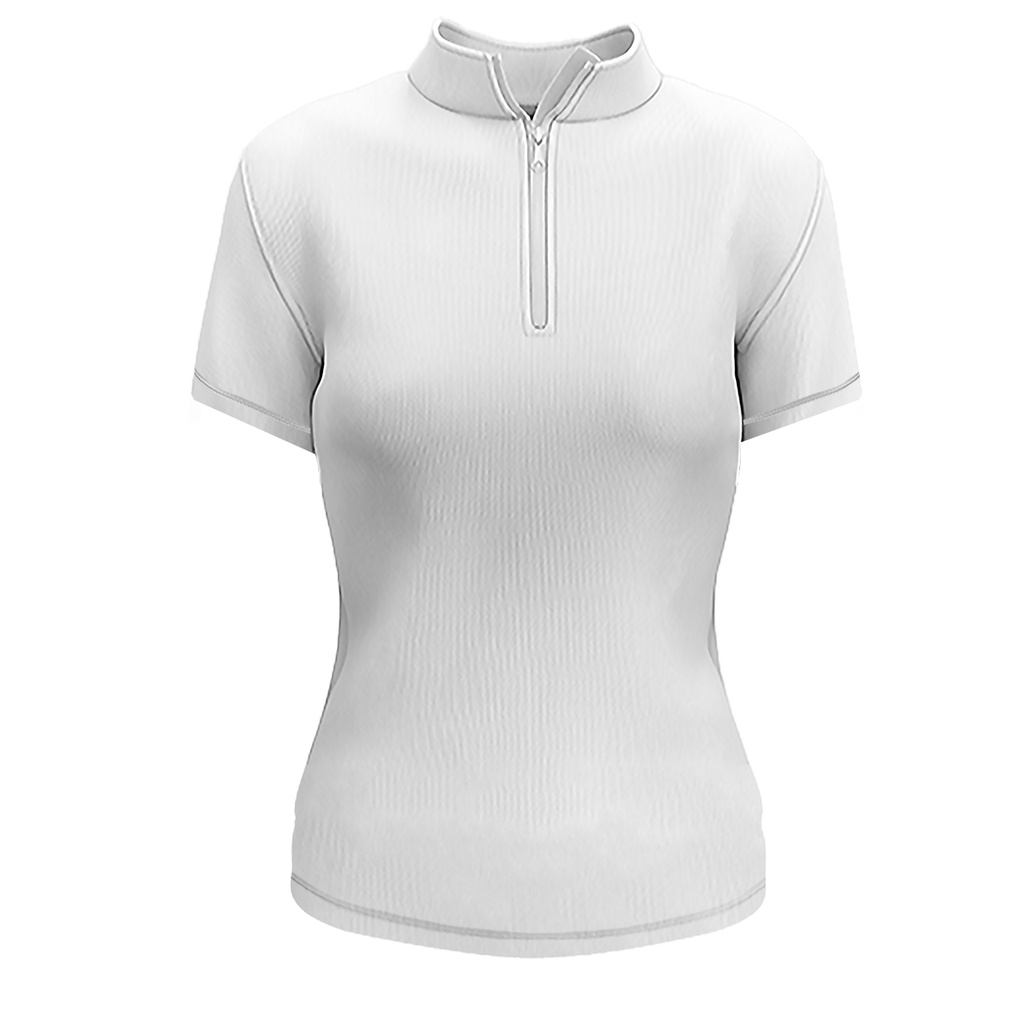 Ladies Short Sleeve Qzip