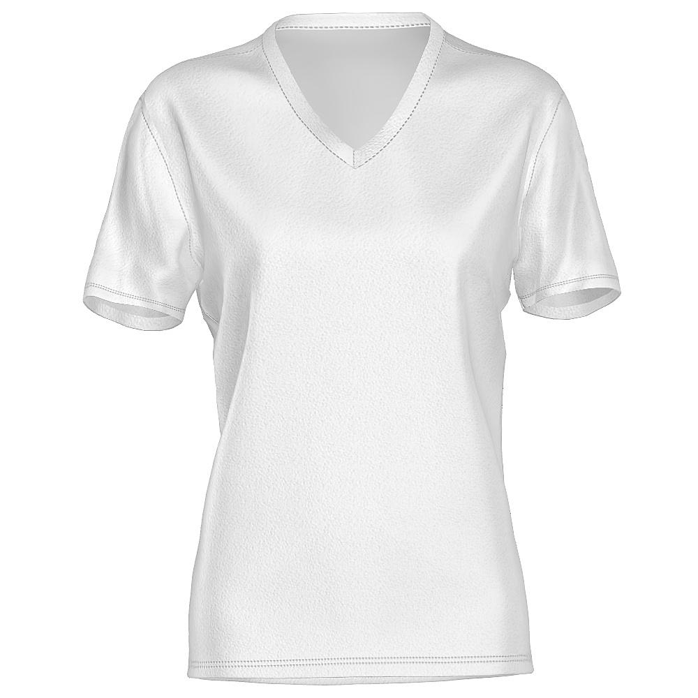 Ladies Short Sleeve V