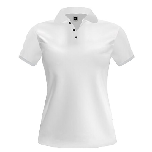 Ladies Button Polo Short Sleeve